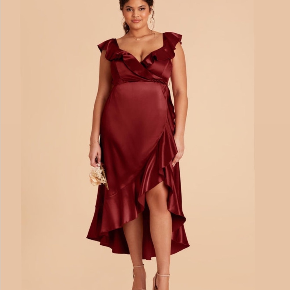Birdy Grey silk cabernet midi dress